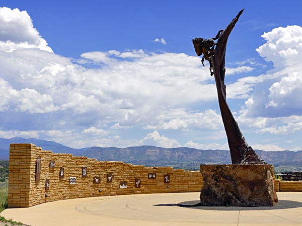 Sculpture outside Mesa Verde Visitor Center
